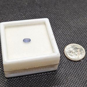 Single tanzanite stone oval